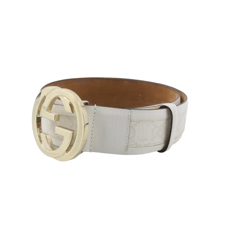 White GG Supreme Belt