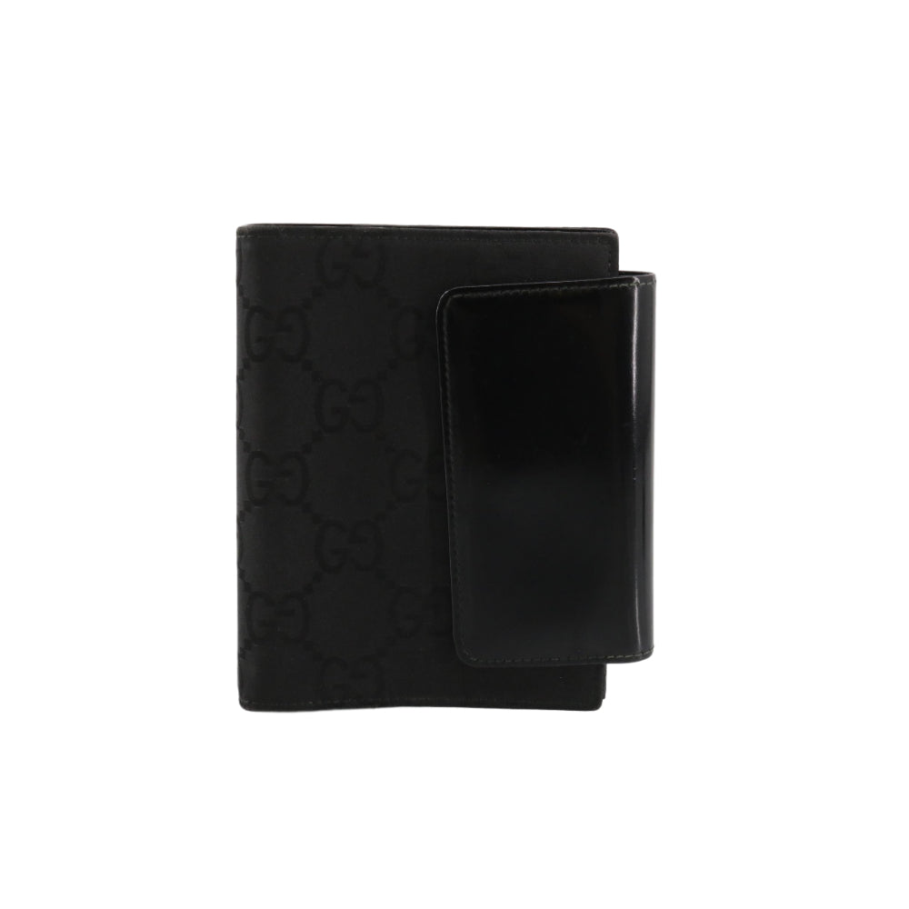 Black GG Canvas Notebook Cover