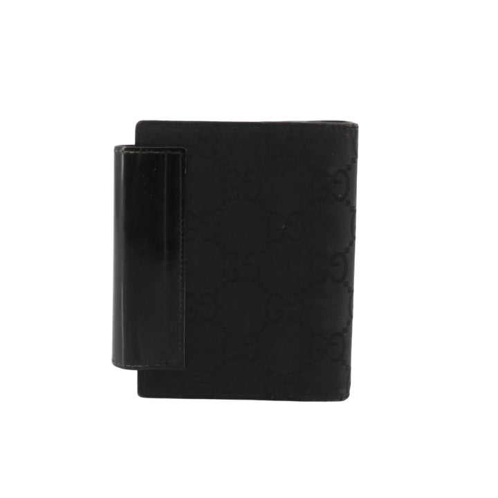 Black GG Canvas Notebook Cover