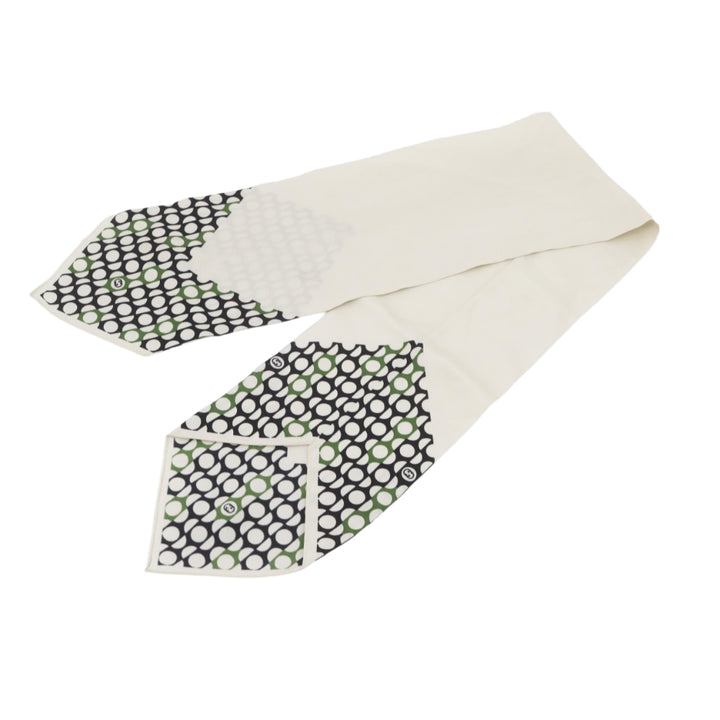White Silk Twilly