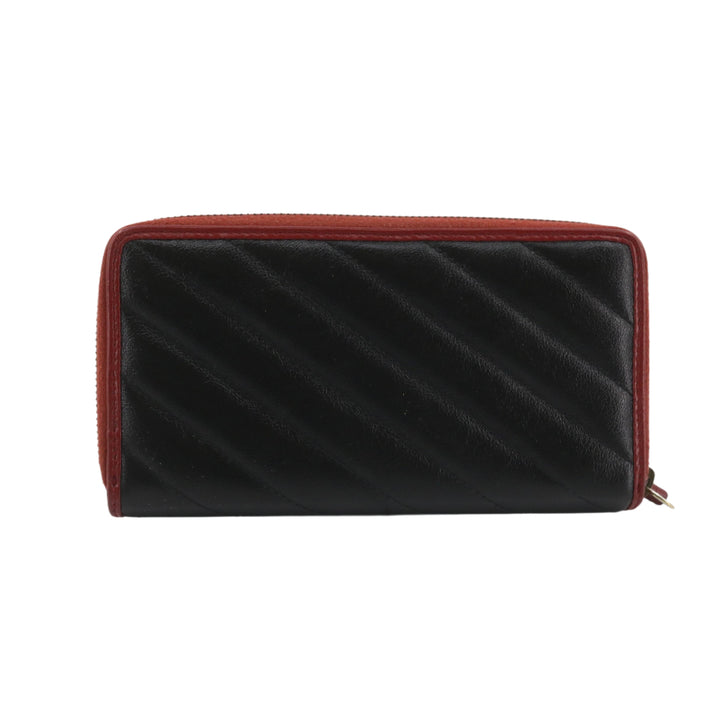 Black Double GG Zippy Wallet