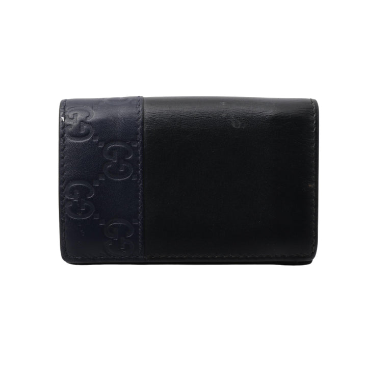 Black GG Canvas Card Case