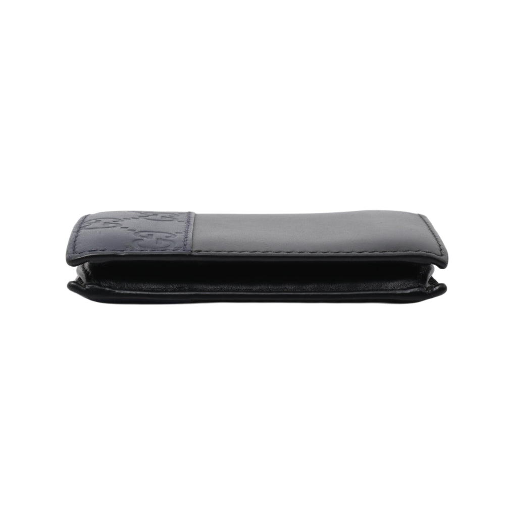 Black GG Canvas Card Case
