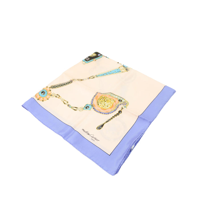 Blue Silk Scarf