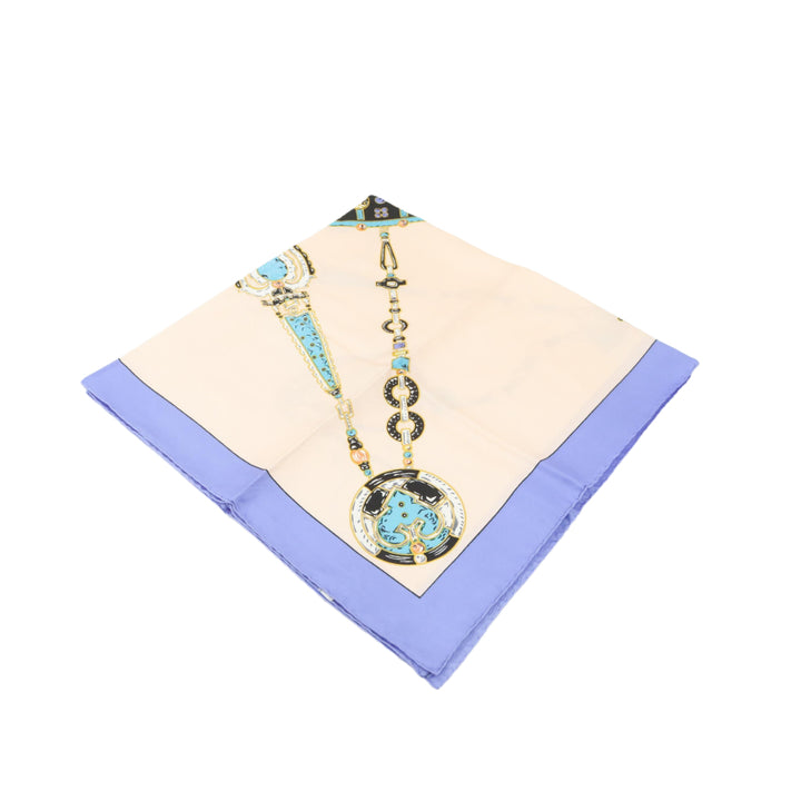 Blue Silk Scarf