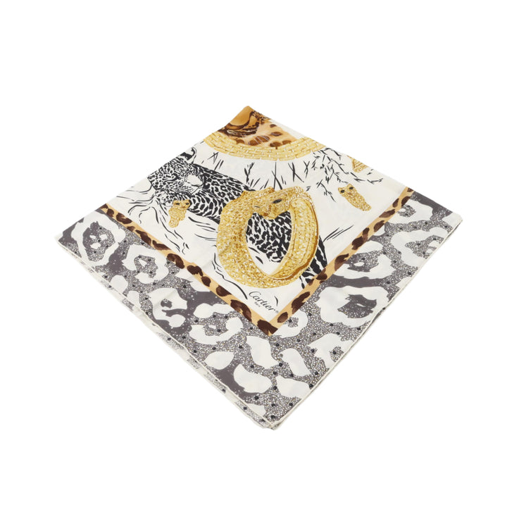 White Silk Scarf