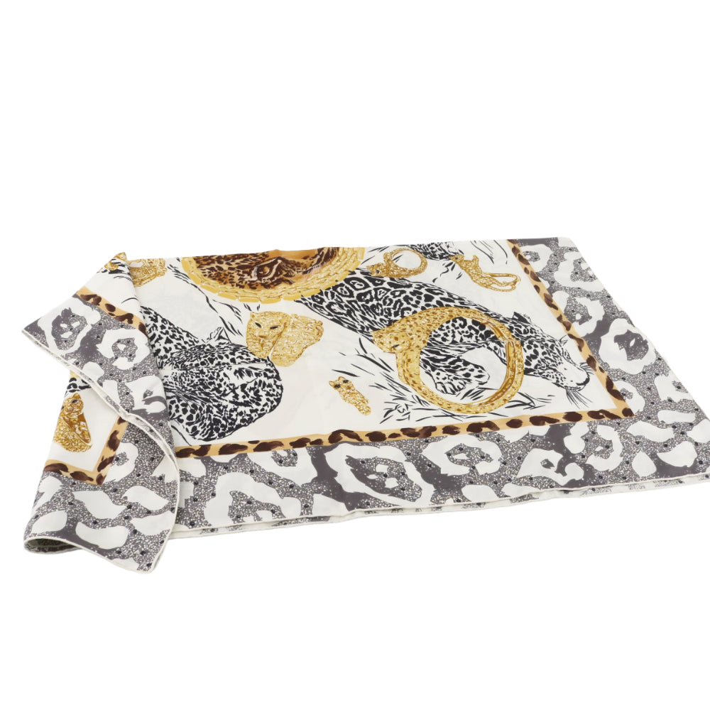 White Silk Scarf