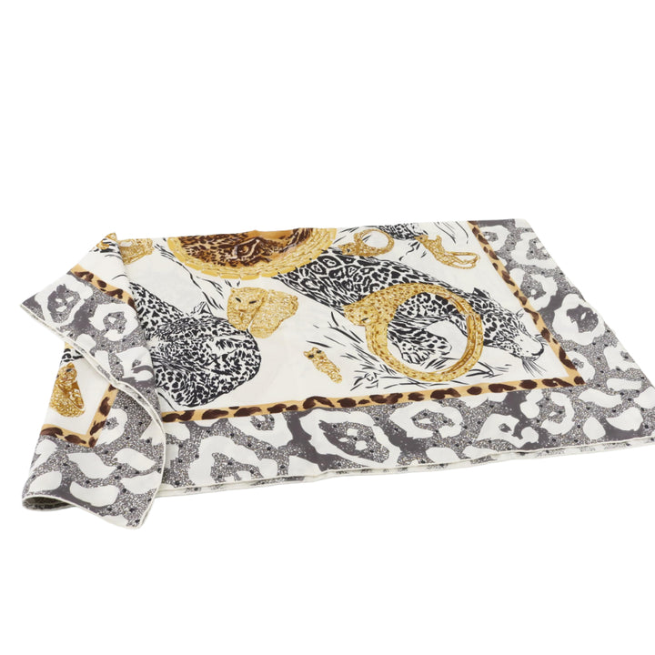 White Silk Scarf