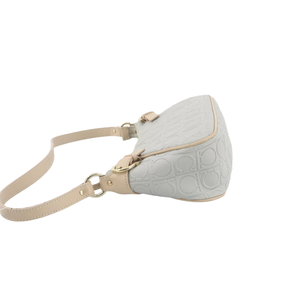 Beige Gancini Handbag