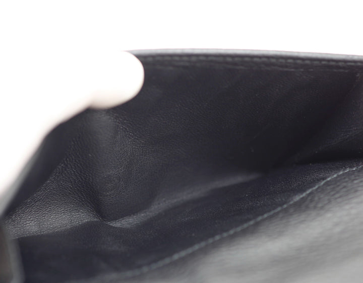 Black GG Canvas Long Wallet