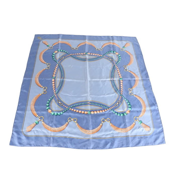 Blue Silk Scarf