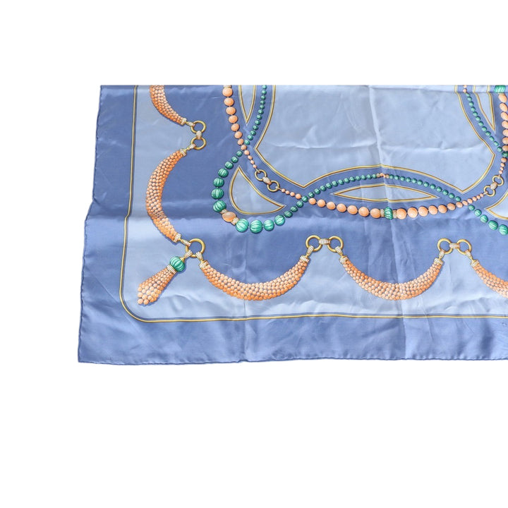 Blue Silk Scarf