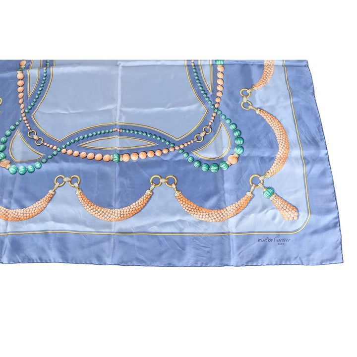 Blue Silk Scarf