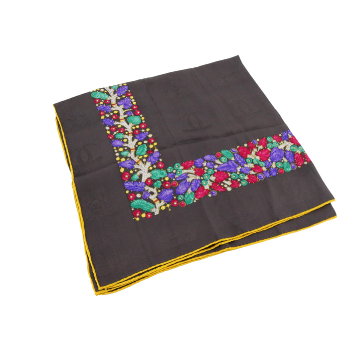 Black Silk Scarf