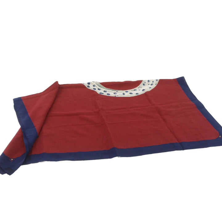 Navy Blue Silk Scarf