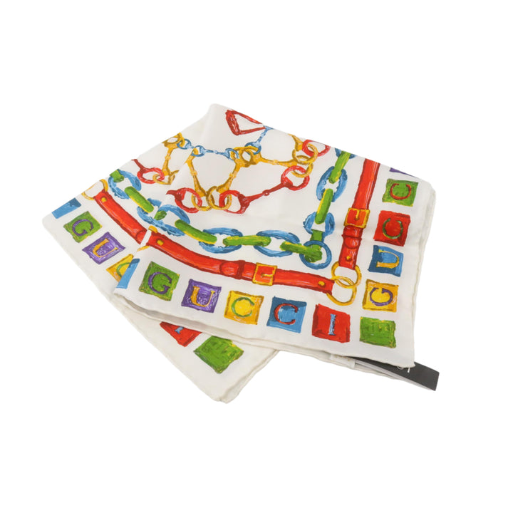 White Silk Scarf