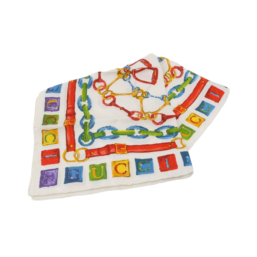 White Silk Scarf