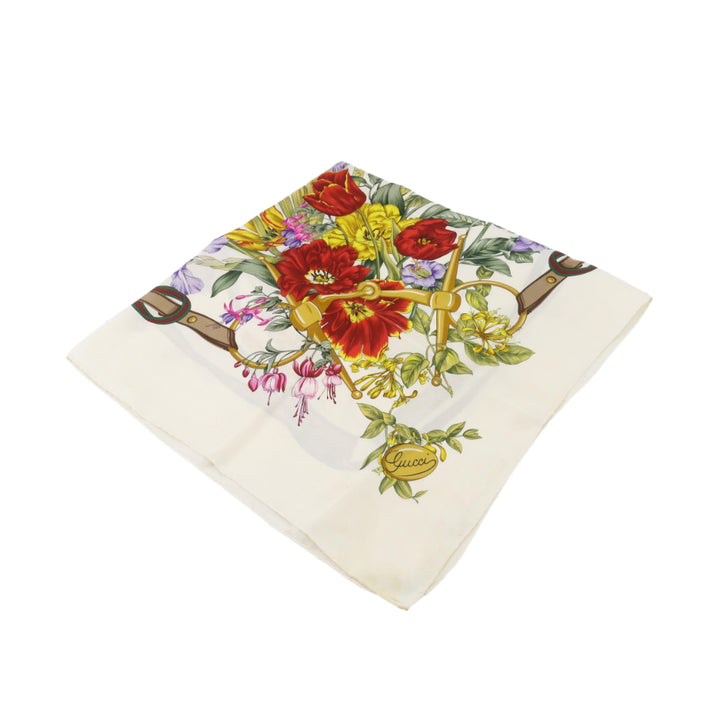 Beige Silk Scarf