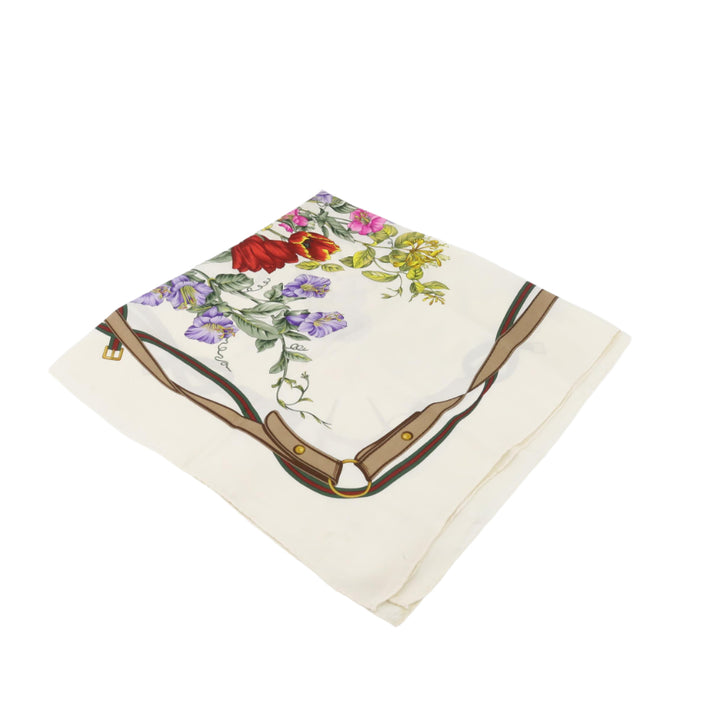 Beige Silk Scarf