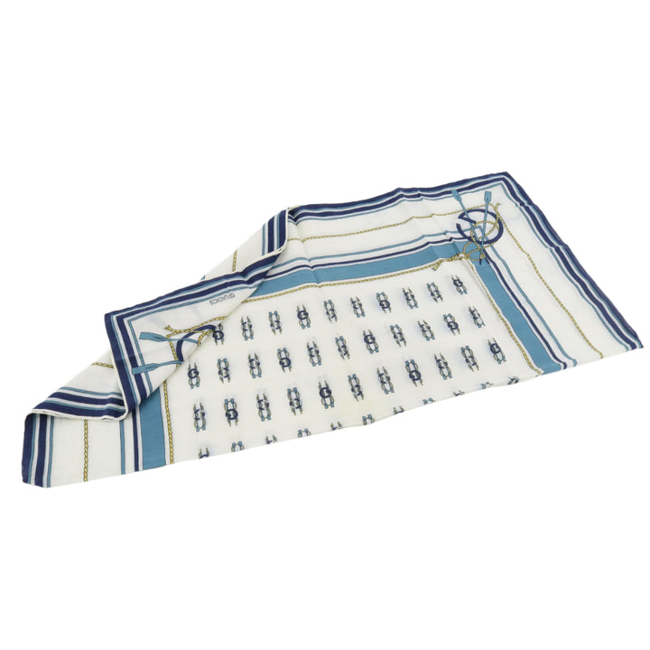 White Silk Scarf