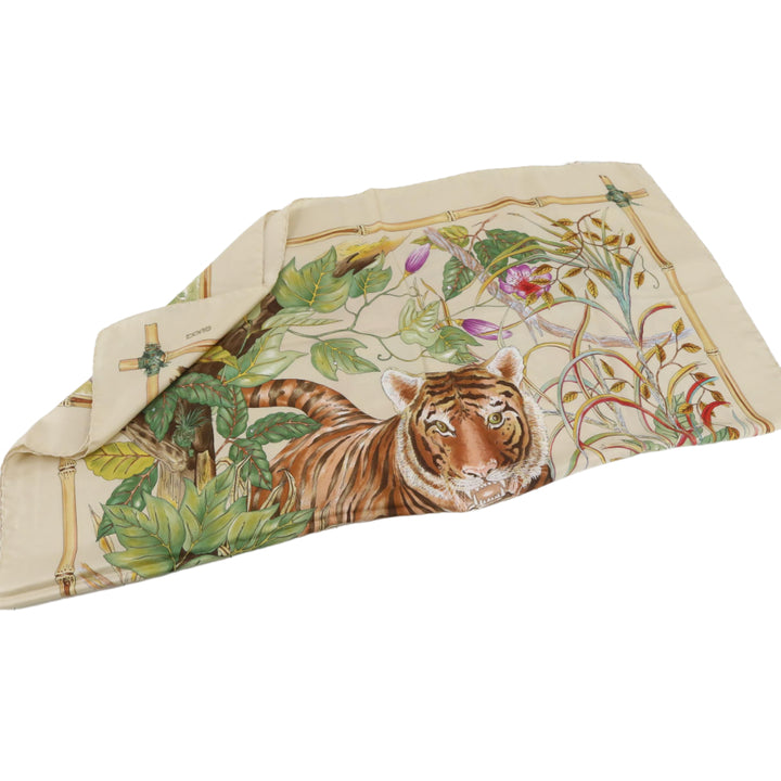 Beige Silk Scarf