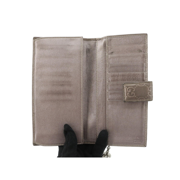 Beige Sima Long Wallet