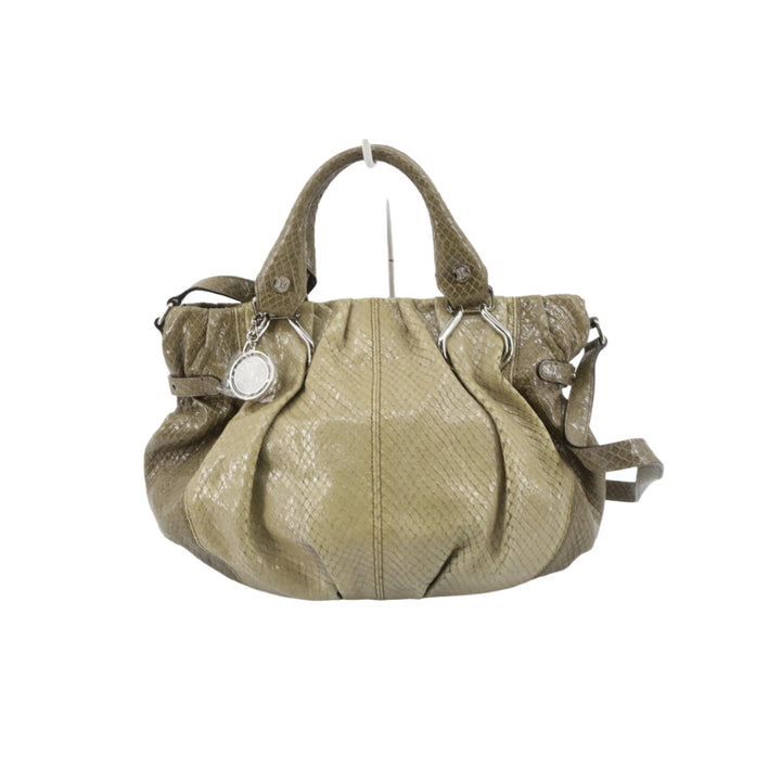 Beige 2 Way Handbag