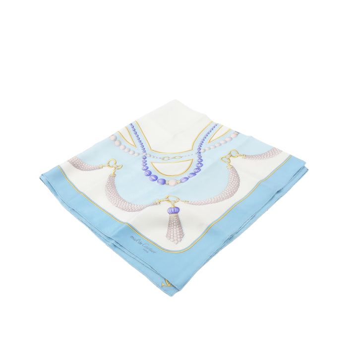 Blue Silk Scarf