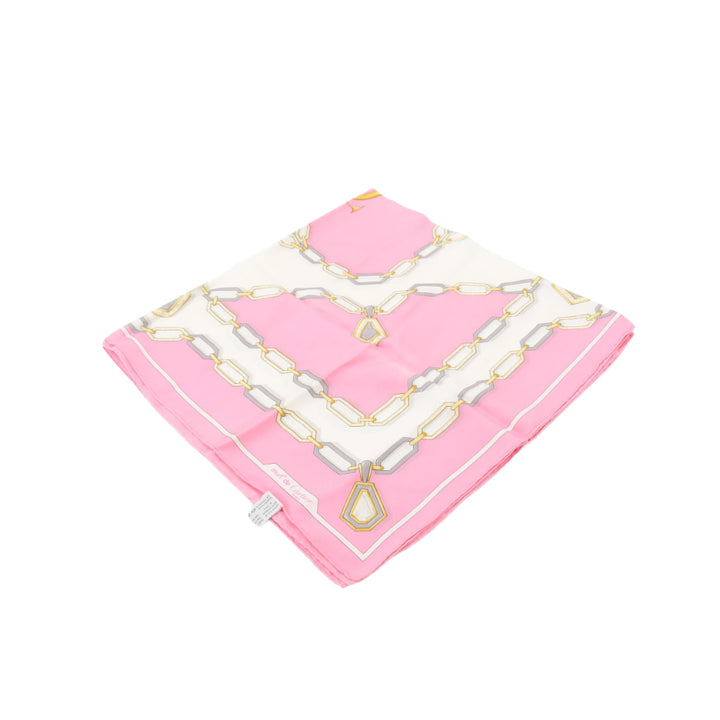 Pink Silk Scarf