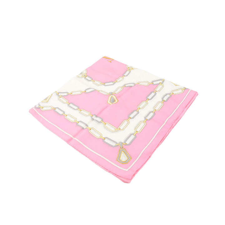 Pink Silk Scarf