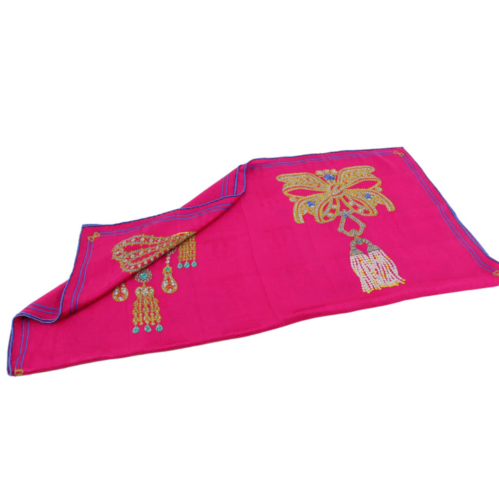 Pink Silk Scarf