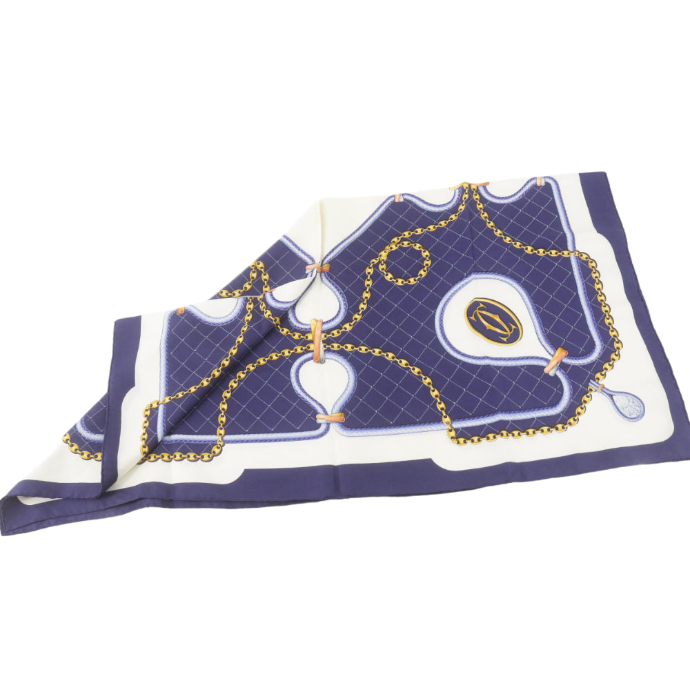 Blue Silk Scarf