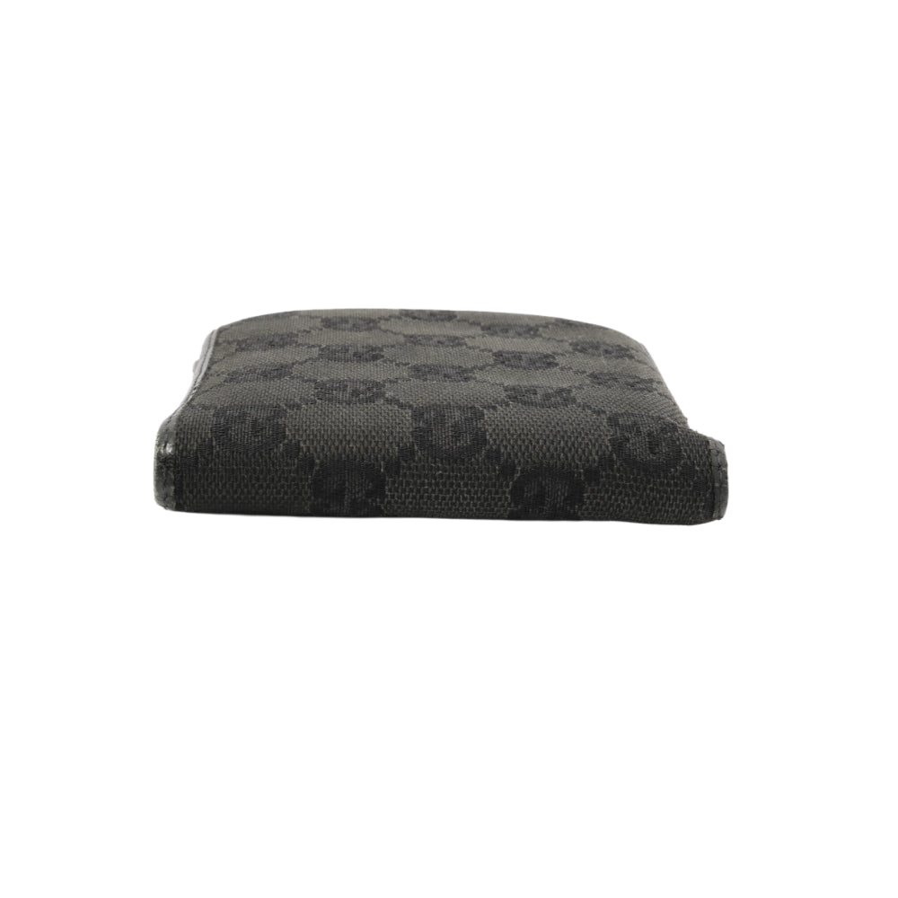 Black GG Canvas Bi-Fold Wallet
