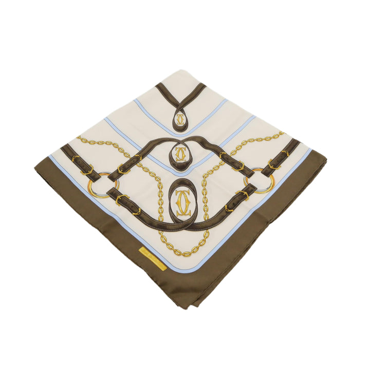 Brown Silk Scarf