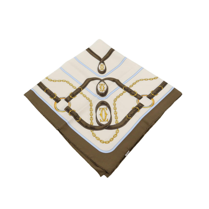 Brown Silk Scarf