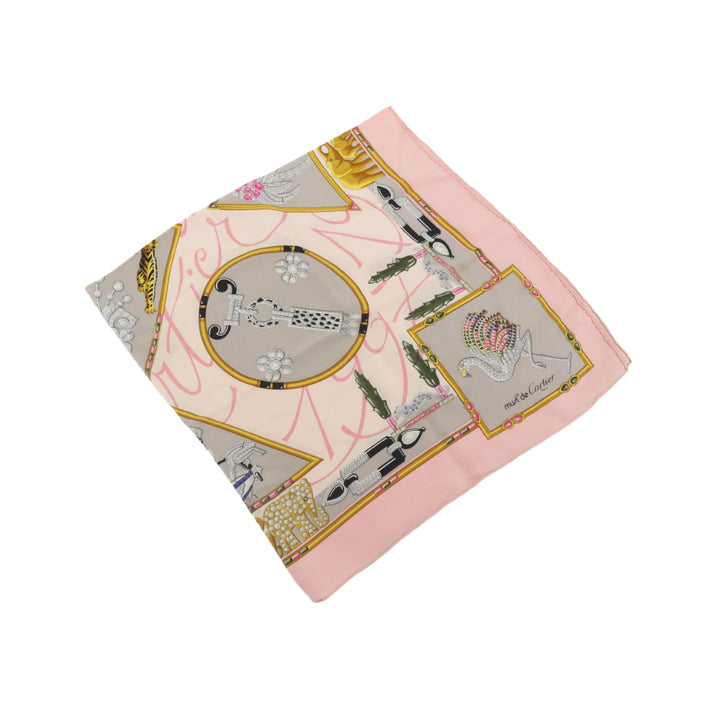 Pink Silk Scarf