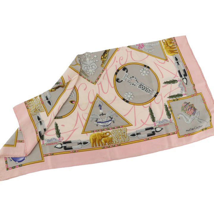 Pink Silk Scarf