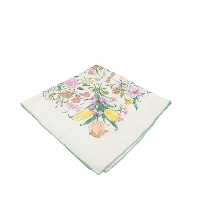 White Silk Scarf