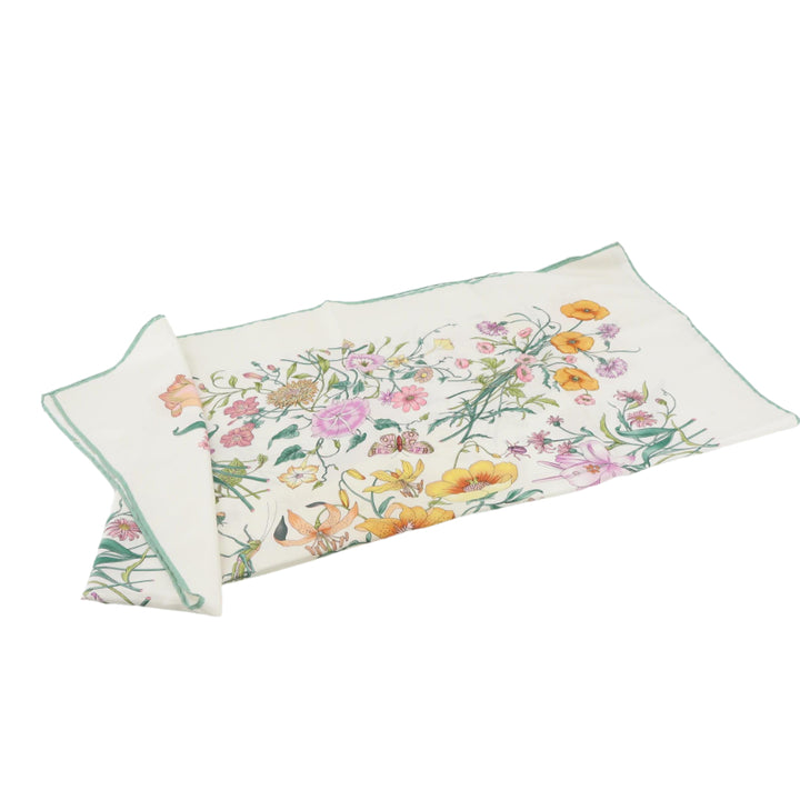 White Silk Scarf