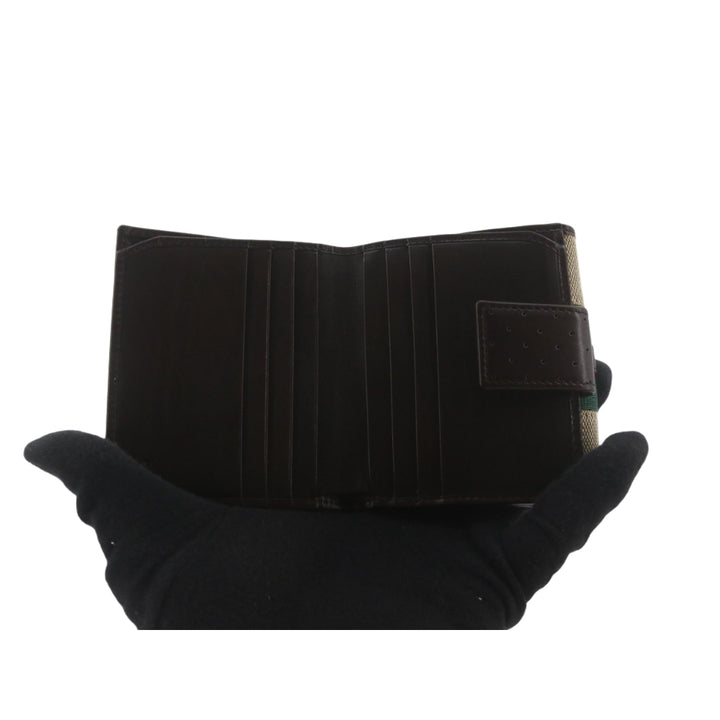 Beige Shelly Line Compact Wallet