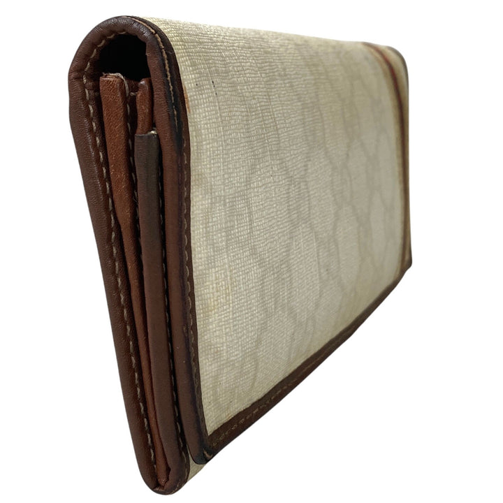 Beige GG Canvas Long Wallet