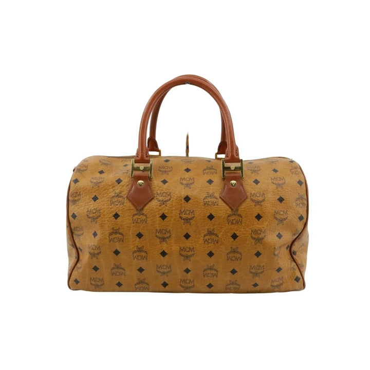 Brown Visetos Boston Bag