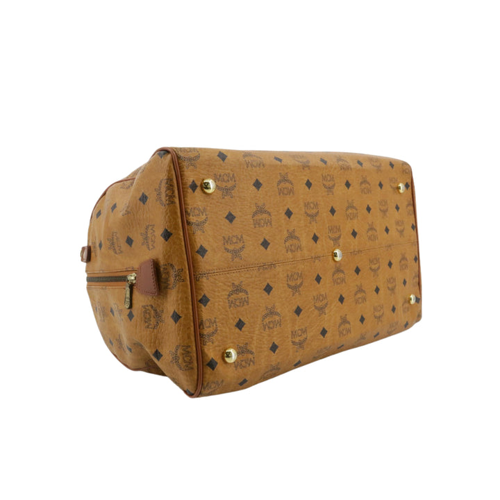 Brown Visetos Boston Bag