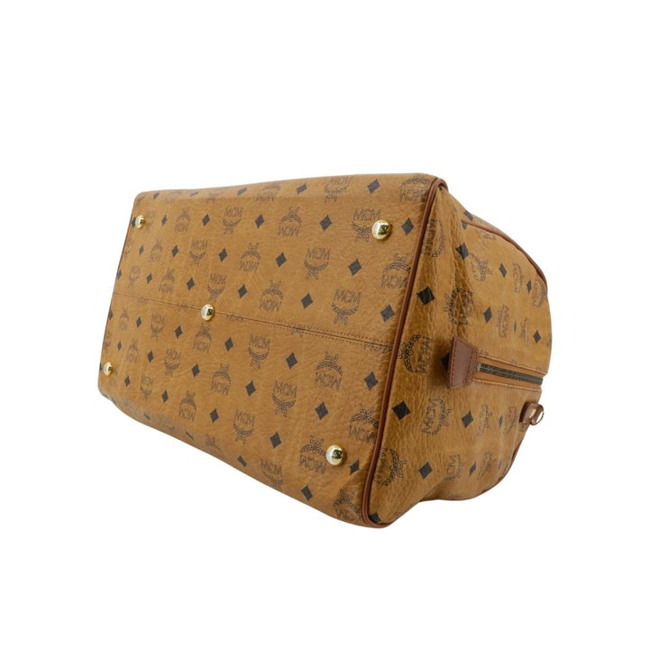 Brown Visetos Boston Bag