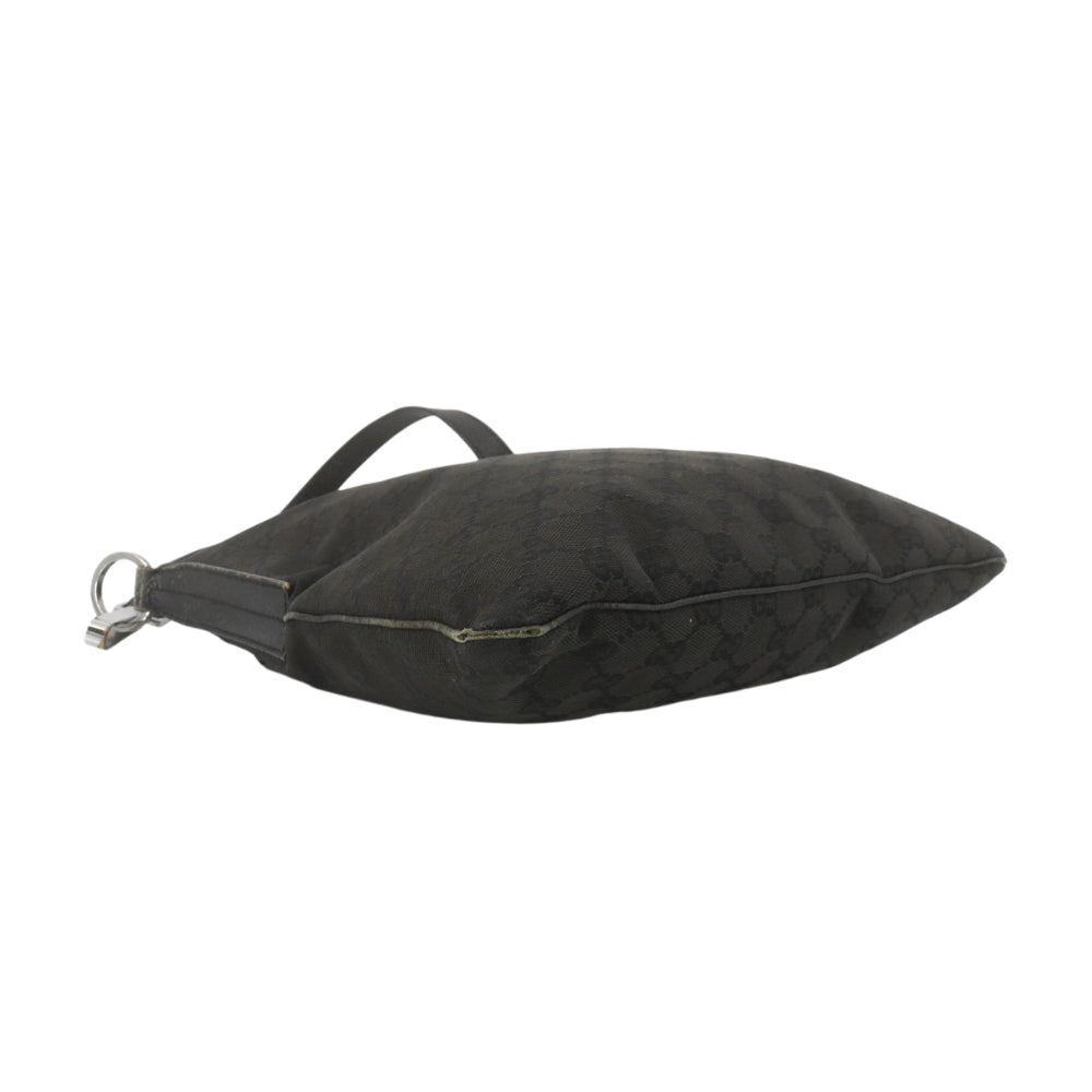 Black GG Canvas Shoulder Bag