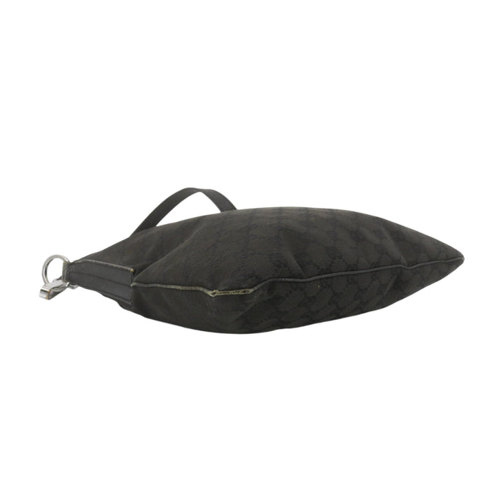 Black GG Canvas Shoulder Bag