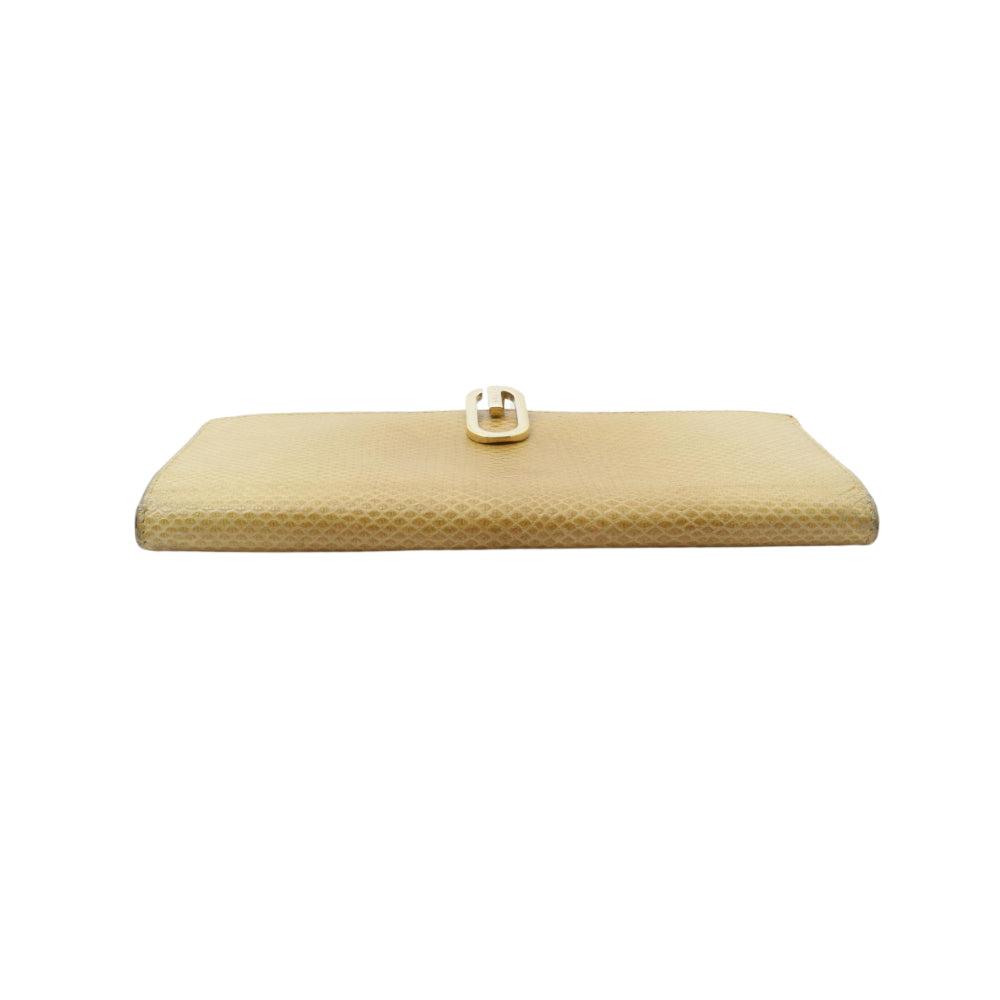 Beige Long Wallet
