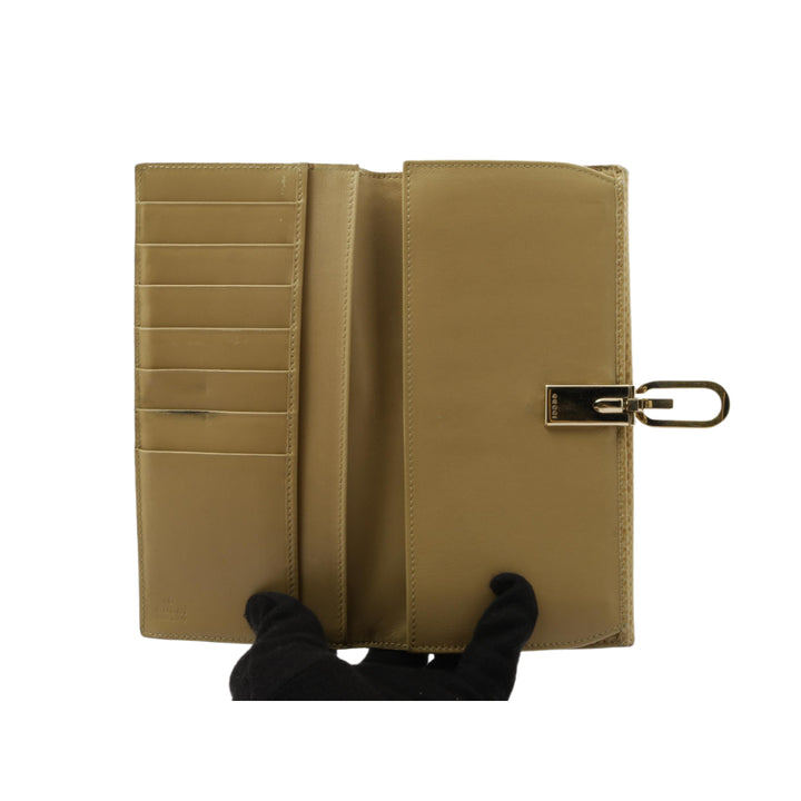 Beige Long Wallet