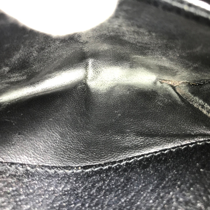 Black GG Canvas Compact Wallet