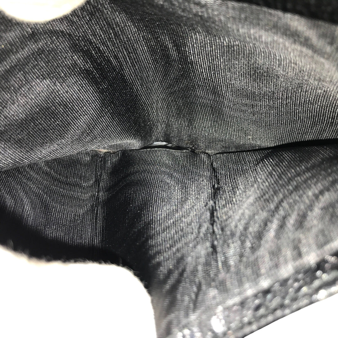 Black GG Canvas Compact Wallet